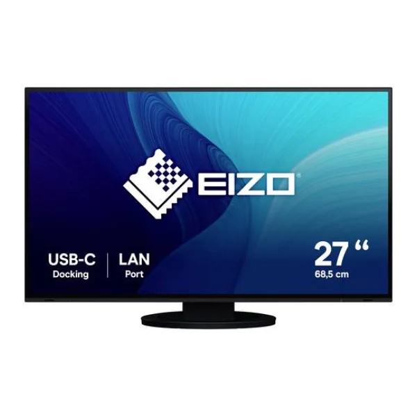 EIZO EV2795-BK LED-Monitor EEK D (A - G) 68.6 cm (27 Zoll) 2560 x 1440 Pixel 16:9 5 ms HDMI®, DisplayPort, USB-C®, USB-B, Kopfhörer (3.5 mm Klinke