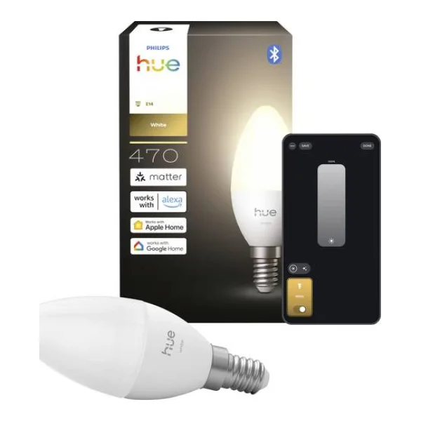Philips Hue LED-Leuchtmittel (einzeln) 8721103099600 EEK: E (A - G) 1er-Pack E14 0.2W Warmweiß