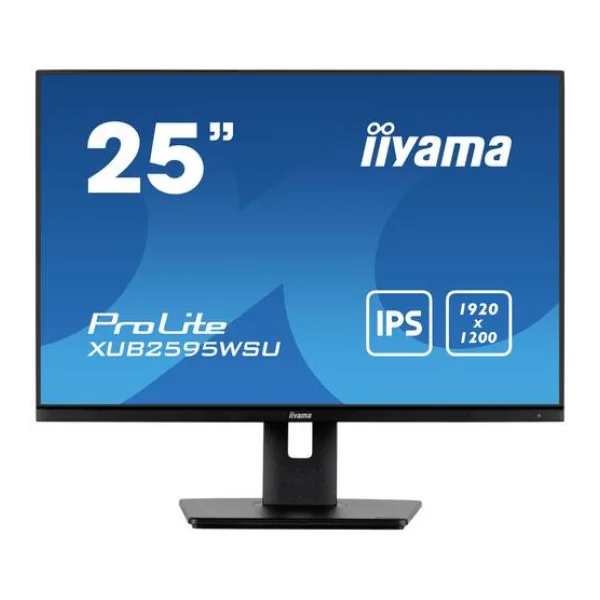 Iiyama Prolite XUB2595WSU-B5 LED-Monitor EEK F (A - G) 63.5 cm (25 Zoll) 1920 x 1200 Pixel 16:10 4 ms HDMI®, DisplayPort, Kopfhörer (3.5 mm Klinke)