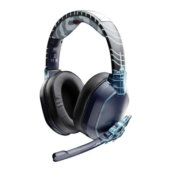Lexip Naruto Shippuden Kakashi Kamui Over Ear Headset kabelgebunden, Bluetooth® Stereo Schwarz/Blau Headset, Lautstärkeregelung