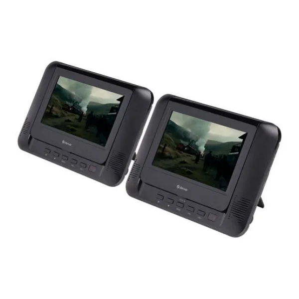 Denver MTW-793 Tragbarer DVD-Player 17.78cm 7 Zoll EEK: D (A - G) Akkubetrieb, inkl. 12V Kfz-Anschlusskabel, inkl. zweiter