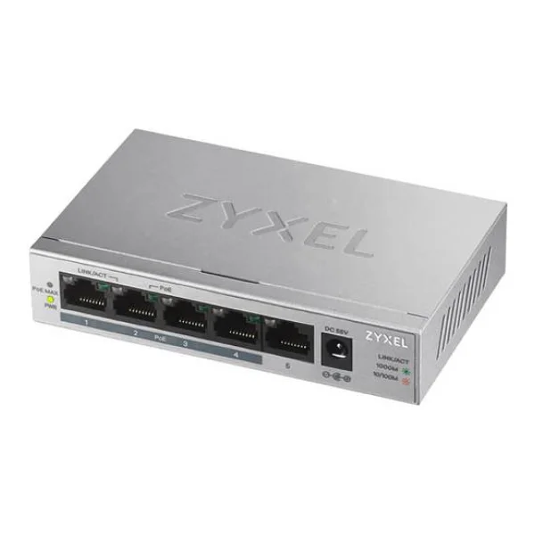 ZyXEL GS1005HP-EU0101F GS1005HP-EU0101F Netzwerk Switch 5 Port 2000MBit/s PoE-Funktion