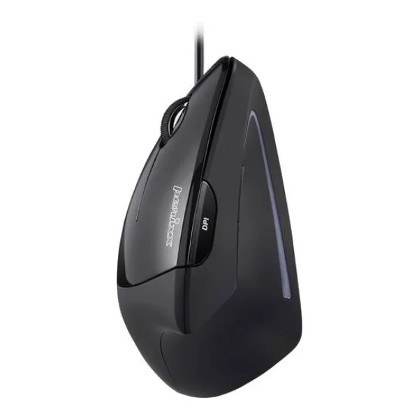 Perixx Perimice-513L Ergonomische Maus USB Optisch Schwarz 5 Tasten 2000 dpi Ergonomisch