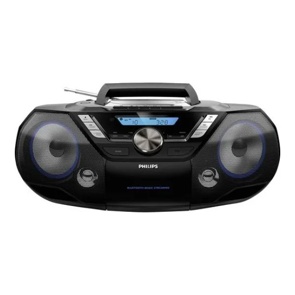 Philips AZB798T CD-Radio DAB+, UKW Bluetooth®, CD, Kassette, USB Schwarz