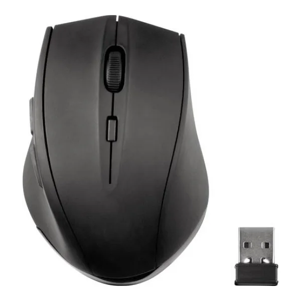 SpeedLink CALADO Silent Mouse Ergonomische Maus Funk Optisch Schwarz 5 Tasten 1600 dpi Ergonomisch, Integriertes Scrollrad