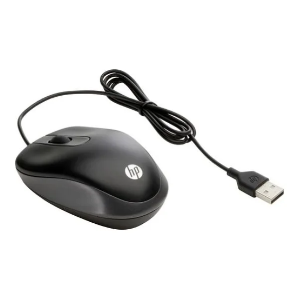 HP Maus USB Optisch Schwarz, Grau 3 Tasten 1000 dpi