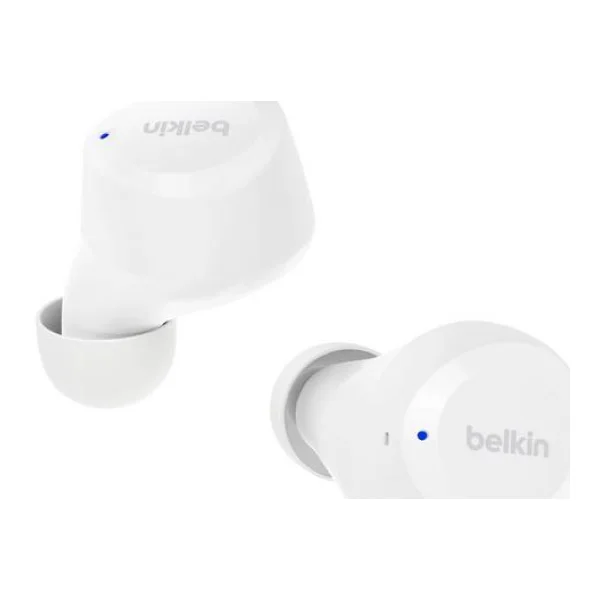 Belkin SoundForm Bolt In Ear Headset Bluetooth® Weiß Headset, Ladecase, Schweißresistent