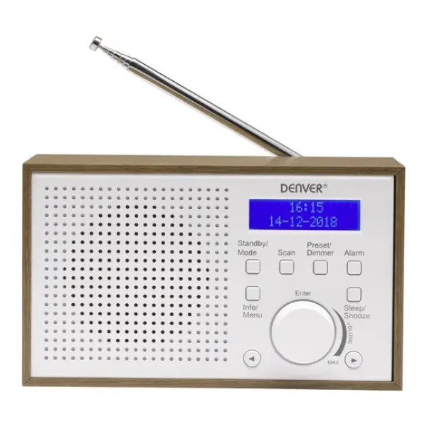 Denver DAB-46 Tischradio DAB+, UKW Weiß