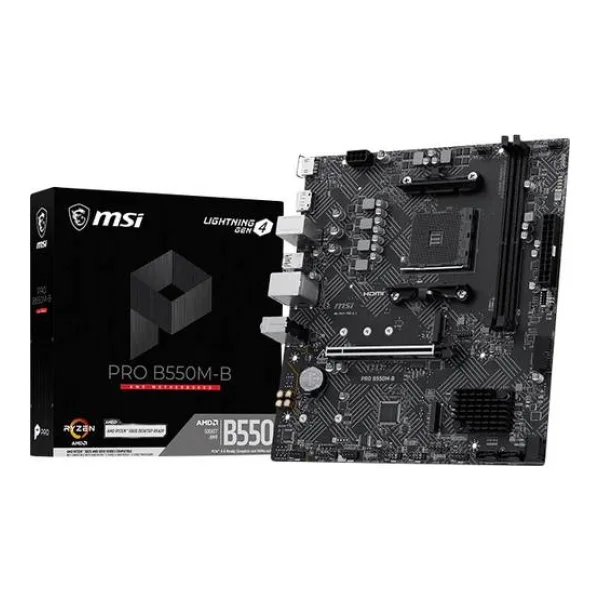 MSI B550M-B Mainboard Sockel (PC) AMD® AM4 Formfaktor (Details) Micro-ATX Mainboard-Chipsatz AMD® B550