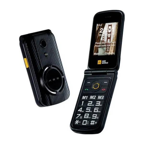 AGM Mobile M8 Rugged Senioren-Klapp-Handy Schwarz