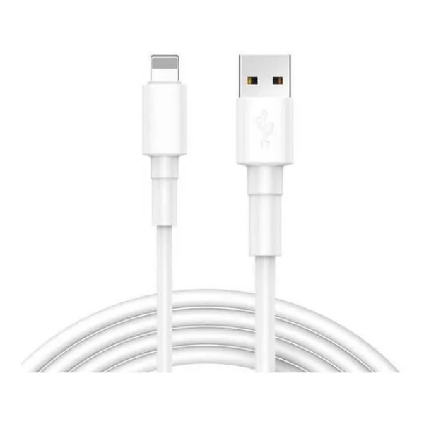 REEKIN USB-Kabel USB 2.0 USB-A Stecker, Apple Lightning Stecker 1.00m Weiß CAB-011WH