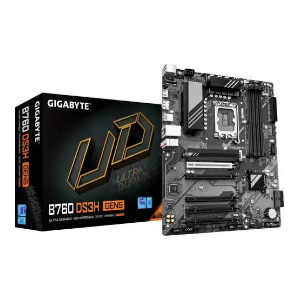 Gigabyte B760 DS3H GEN5 Mainboard Sockel (PC) Intel® 1700 Formfaktor (Details) ATX Mainboard-Chipsatz Intel® B760 Express