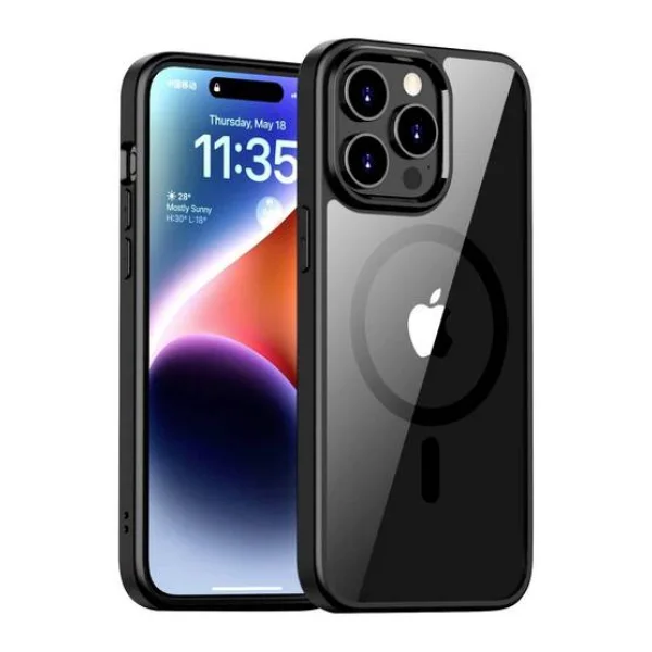 JT Berlin Pankow Hybrid MagSafe Backcover Apple iPhone 15 Pro Max Schwarz, Transparent MagSafe kompatibel 11043