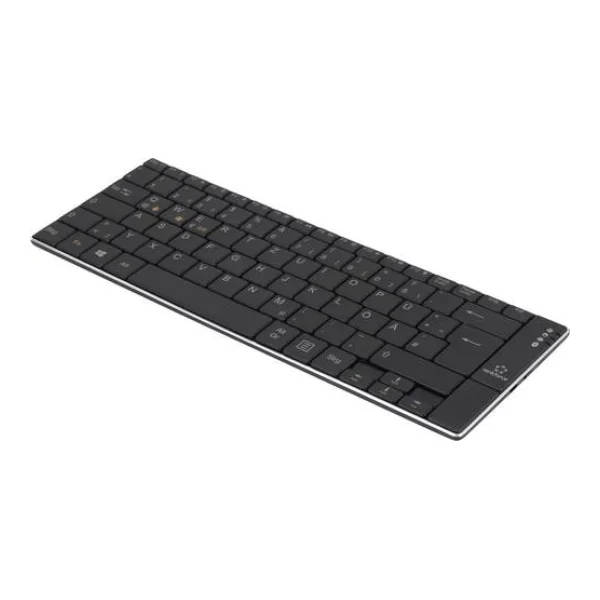 Renkforce RF-DS-SLIMBT Bluetooth® Tastatur Deutsch, QWERTZ Schwarz Wiederaufladbar