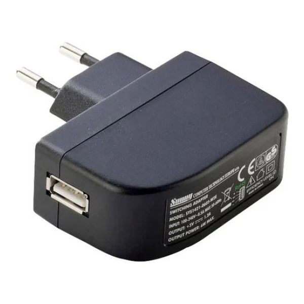 Dehner Elektronik SYS 1638-0605-W2E (Europe USB inlet) Steckernetzteil, Festspannung 5 V/DC 1.2A 6W Stabilisiert