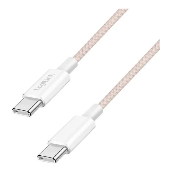LogiLink USB-C® Kabel USB 2.0 USB-C® Stecker 1m Rosa CU0344