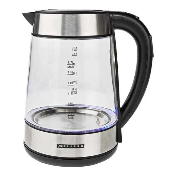 Melissa 16130311 Wasserkocher Silber, Transparent Fassungsvermögen: 1.7 l
