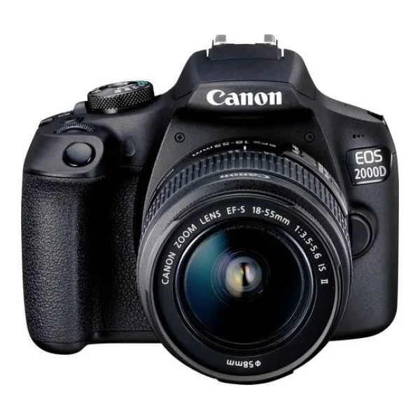 Canon EOS 2000D Kit 18-55mm DC III Digitale Spiegelreflexkamera EF-S 18-55mm IS III 24.1 Megapixel Schwarz Optischer Sucher, mit