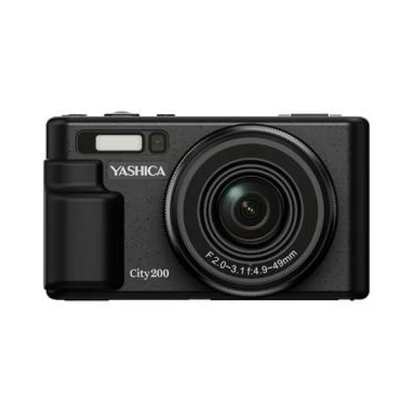 Yashica City 200 Digitalkamera 72 Megapixel Opt. Zoom: 10 x Schwarz mit eingebautem Blitz, Klappbares Display