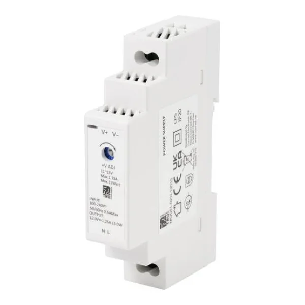 TRU COMPONENTS TC-10580800 Hutschienen-Netzteil (DIN-Rail) 12 V/DC 1.25A 15W Anzahl Ausgänge:1 x Inhalt 1St.
